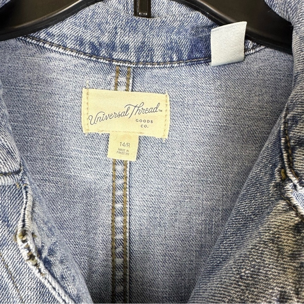 Universal Thread Women’s Denim Jumpsuit with Pockets Size 14/R - Picture 4 of 8